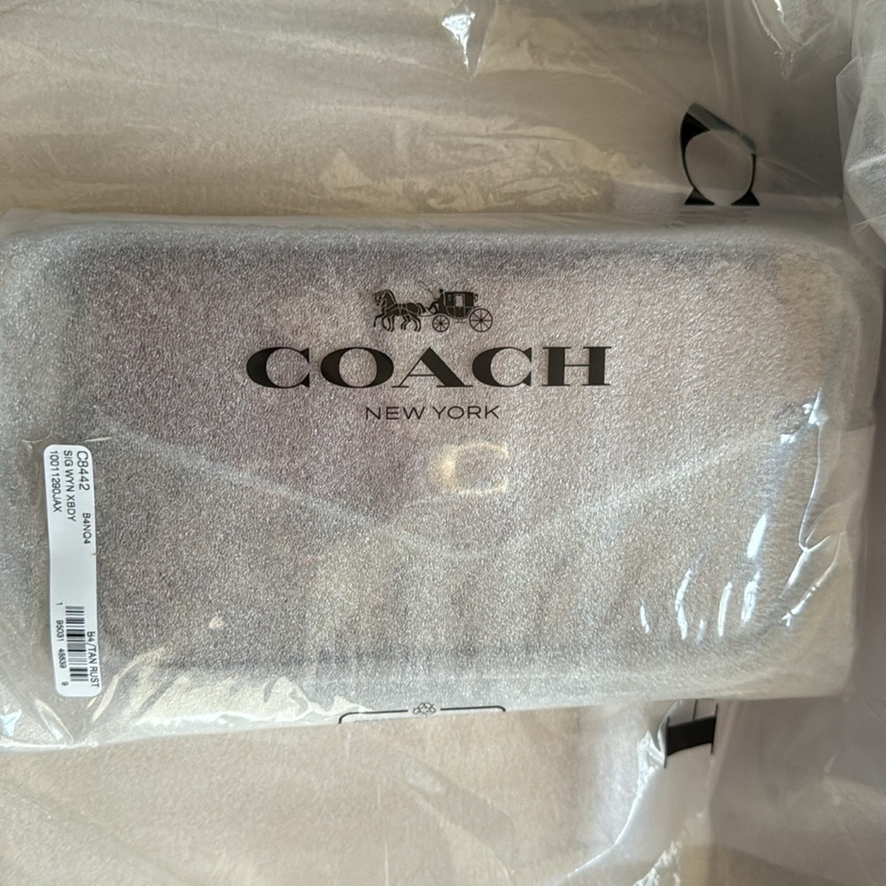 New COACH Signature Coated Canvas Wyn Crossbody with Removable Card Case - Picture 9 of 11